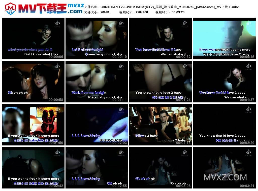 CHRISTIAN TV-LOVE 2 BABY(MTV)_英语_流行歌曲_MC800750